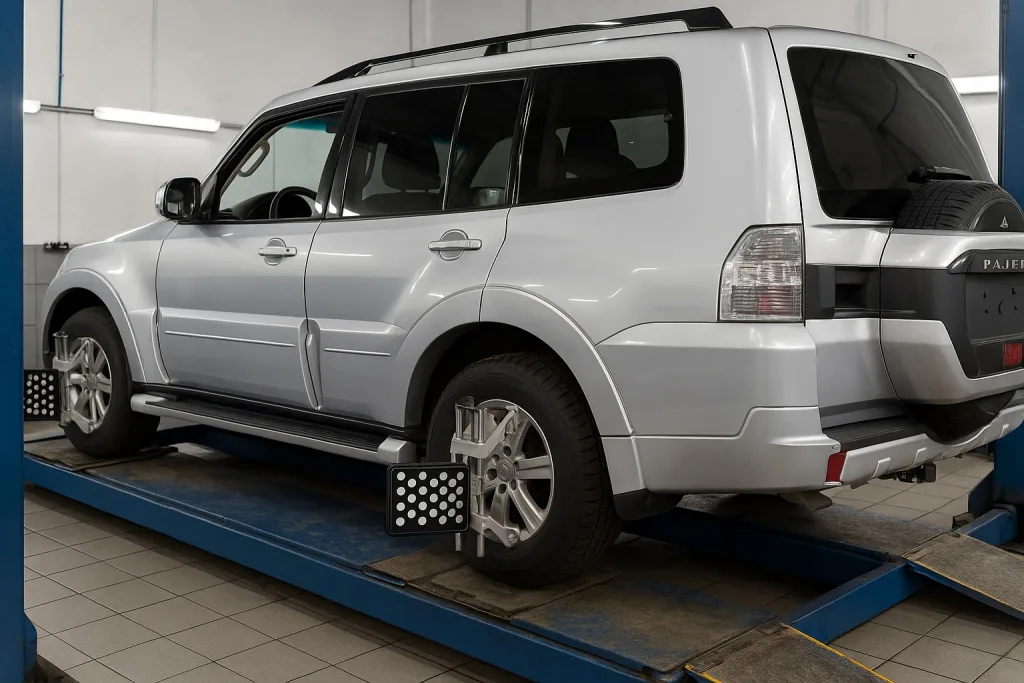 сход-развал pajero