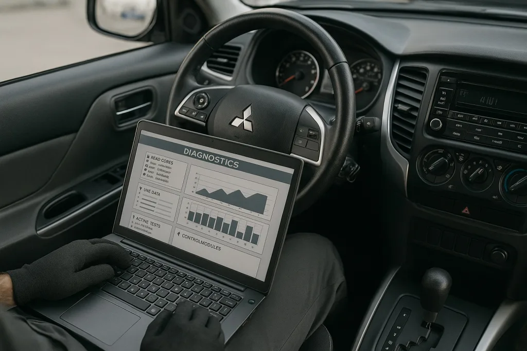 компьютерная диагностика mitsubishi