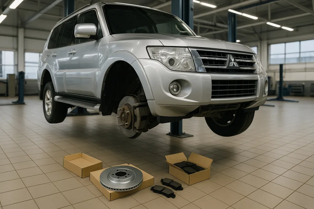 Проблемы с тормозами на Mitsubishi Pajero: диагностика, замена колодок и дисков