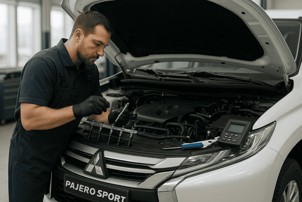 Обслуживание системы впрыска топлива на Pajero Sport: чистка инжекторов и настройка