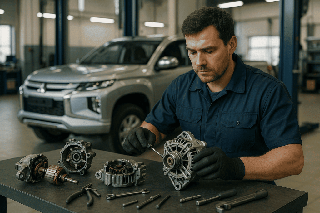 Ремонт стартера и генератора L200: диагностика и замена компонентов