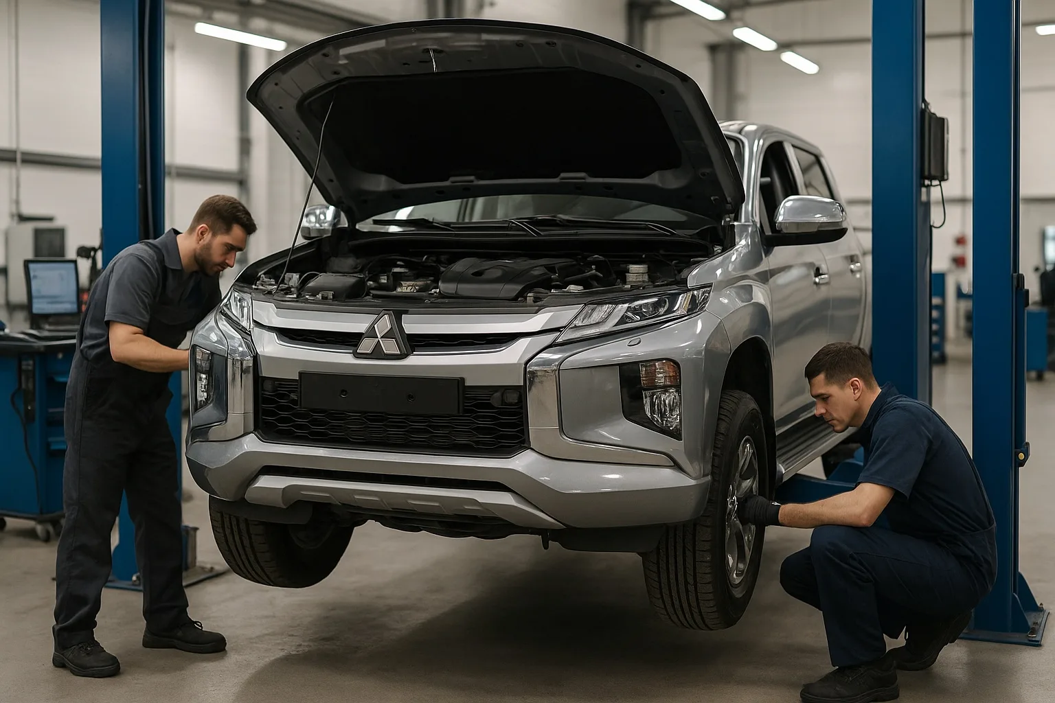 Общий ремонт Mitsubishi L200 от двигателя до подвески