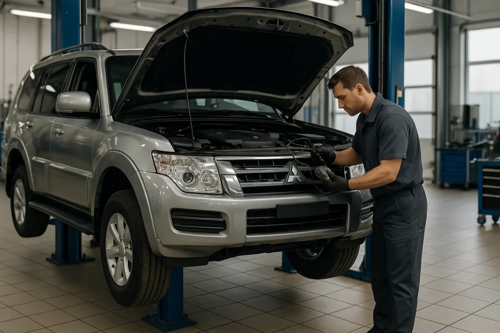 Плановое ТО Mitsubishi Pajero: график и чек-лист