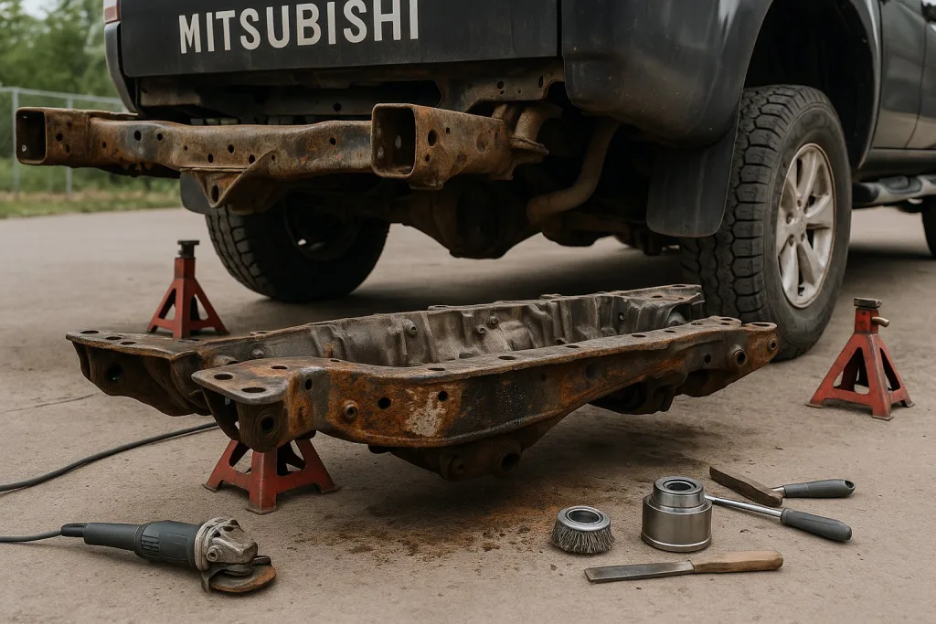 Коррозия рамы и днища на L200: восстановление и профилактика