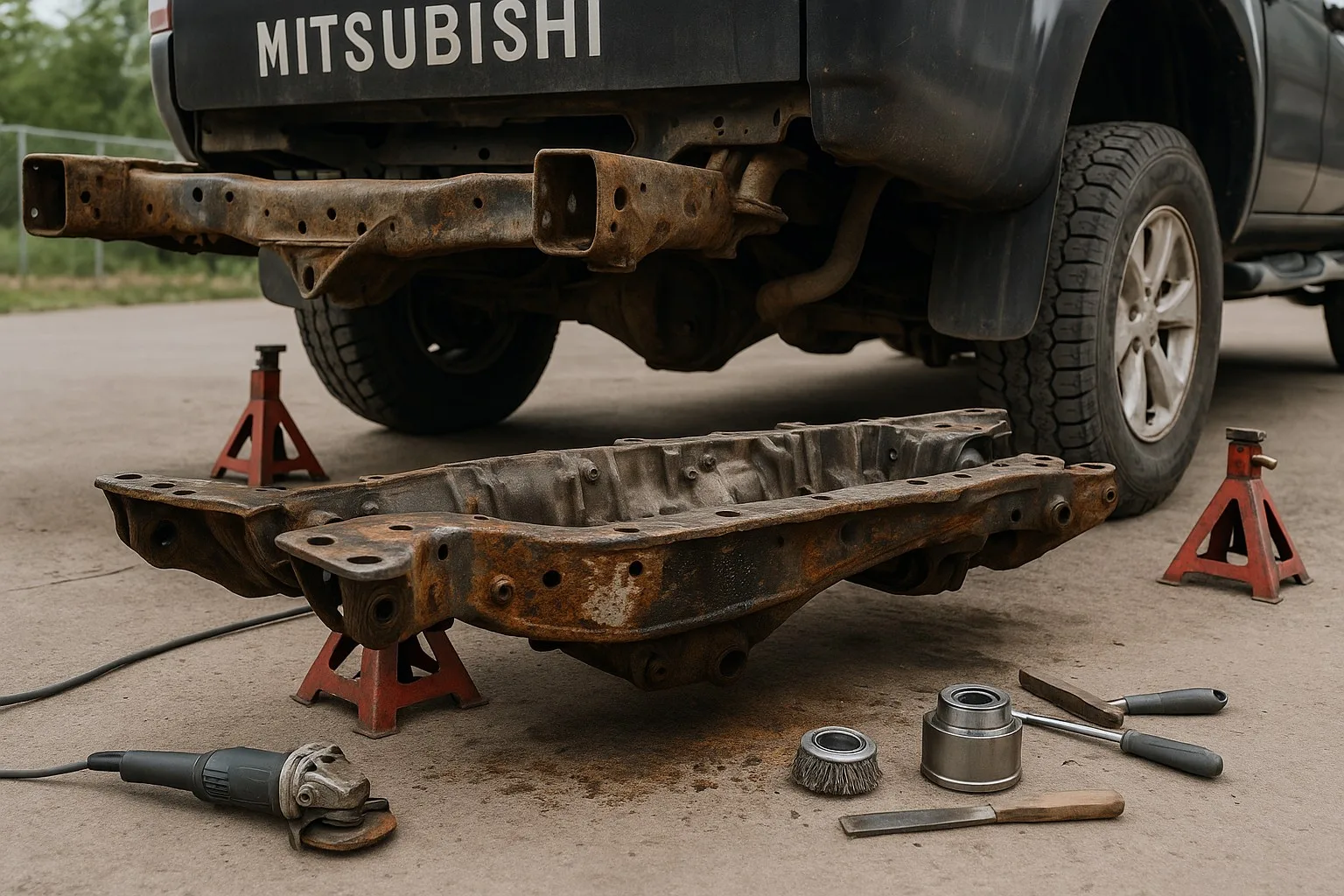 Коррозия рамы и днища на L200: восстановление и профилактика