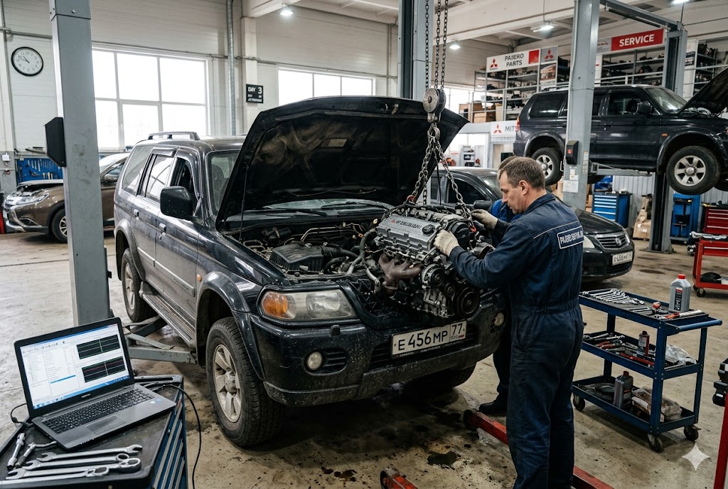 Кейс: восстановили Mitsubishi Pajero Sport после перегрева двигателя за 3 дня